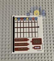 Lego Harry Potter STICKER SHEET 2 76452 Quidditch Supplies & Ice Cream Parlour