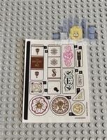 Lego Wicked STICKER SHEET ONLY for Lego set 75691 Glinda & Elphaba Bookends