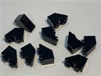 10 LEGO parts lot 366526: ROOF TILE 1X2 INV. STAR WARS BLACK NINJAGO BATMAN