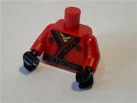 LEGO genuine part - MINI FIGURE TORSO RED KAI NINJAGO