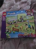 Lego Friends 42695 Horse & Baby Foal Trailer with Car Toy for Ages 7+