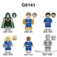 Marvel Fantastic Four Custom Lego Mini Figures Dr Doom Super Hero Set of 6pcs