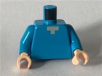 LEGO MINECRAFT part - STEVE TORSO light blue FROM 21162