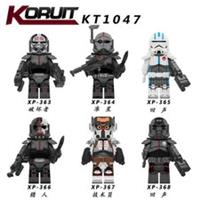 Bad Batch Clone Trooper Custom LEGO Minifigures 6 Figure Squad Set of 6 pcs