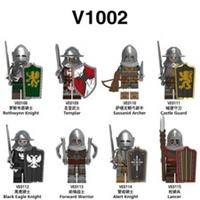 Castle Knights Army Custom LEGO Minifigures 8pcs Figures Medieval Soldier Set