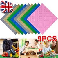 9X Baseplate Base Plates Building Blocks 32 x 32 Dots Compatible for LEGO Boards