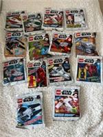 Lego ~ 14 x Star Wars Figures / Vehicles ~ All Unopened Foil Packs ~