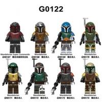 Star Wars Custom LEGO Mandalorian Minifigures 8 Figure Set Boba Fett Jango