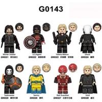 Thunderbolts Custom LEGO Minifigures U.S. Agent Yelena Ghost Sentry Taskmaster