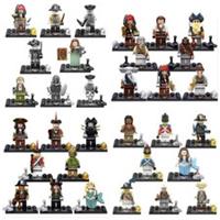 Pirates of the Caribbean Custom Lego Minifigures Jack Sparrow Davy Jones Figure