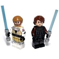 Custom Lego Anakin Skywalker Obi-Wan Kenobi Minifigures Jedi Clone Wars