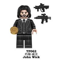JOHN WICK Custom Lego Minifigure with Accessories Chapter 4 Style Brick Figure