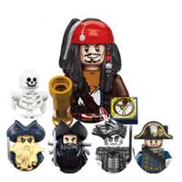 The Caribbean Pirates Custom Lego Minifigure Jack Sparrow Davy Jones Barbossa