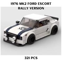 MOC 1976 MK2 Escort Rally Version | Building Blocks | 321pcs | ABS Plastic Kit