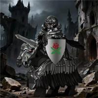 Castle Knights Army Custom Lego Mini Figure Skeleton Soldier Horse Riders Toys