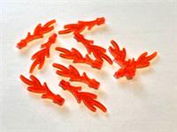 10 BRAND NEW LEGO parts Flame Wave Rounded neon orange transparent