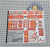 Lego Icons STICKER SHEET for Lego set 11375 Ferrari F2004 & Michael Schumacher