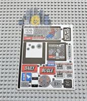 Lego Super Heroes STICKER SHEET 1 76342 Spider-Man vs Mysterio: The Daily Bugle