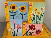 4X LEGO Botanicals Flowers Lot: 40524, 40747, 40647, and 40460 BRAND NEW SEALED