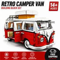 Creator Expert Volkswagen T1 Camper Van VW VDUB Red Building Kit Retired Set