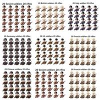 Custom Lego WW2 Soldier Army Bundle 20 Figures 20 Rifles Military Wargame Figure