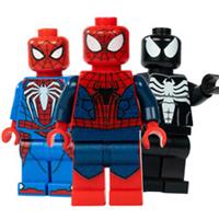 3 Rare Lego Spiderman Comic Con Exclusive Figures (2012, 2013, 2019) UV printed