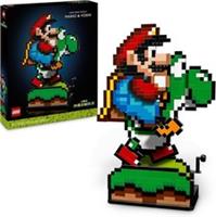 LEGO Super Mario 71438 Mario & Yoshi Pixelated Character Figure Building Set A