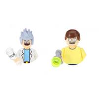 Custom LEGO Rick and Morty Minifigures Rick Sanchez Morty Smith