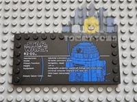 Lego Star Wars (6178pb043) Modified 6x12 Tile For Set 75379 R2-D2