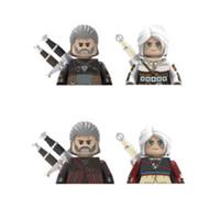 Custom LEGO Witcher Geralt & Ciri Minifigures 2/4 Pack Fantasy Warrior Bundle