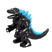 Custom LEGO Godzilla Big Figure Black Blue Spikes Monster Kaiju Minifigure