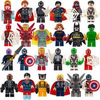 Custom LEGO Superhero Minifigure Bundle Marvel DC Avengers Spider-Man Batman