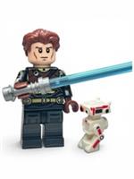 Custom LEGO Cal Kestis Minifigure Star Wars Jedi Fallen Order BD-1 Lightsaber