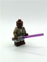 Custom LEGO Mace Windu Minifigure Star Wars Clone Wars Jedi Purple Lightsaber