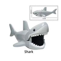 Custom LEGO Shark Animal Figure Large Grey Great White Sea Creature 13cm Toy