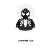 Custom LEGO Symbiote Suit Minifigure Marvel Spider-Man Black Suit Venom