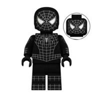 Custom LEGO Black Suit Spider-Man Minifigure Marvel Symbiote Venom Web Figure
