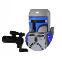 Custom LEGO Jango Fett Minifigure Star Wars Mandalorian Bounty Hunter Blaster
