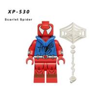 Custom LEGO Scarlet Spider Minifigure Marvel Spider-Man With Web Accessory
