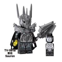 Custom LEGO Lord of the Rings Sauron Minifigure LOTR Dark Lord Figure