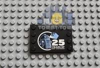 Lego Star Wars (6180pb195) Modified 4x6 Tile 25 YEARS OF LEGO STAR WARS