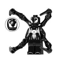 Custom LEGO Venom Symbiote Spider-Man Minifigure Marvel With Tentacles