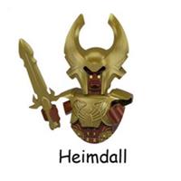 Custom LEGO Heimdall Minifigure Marvel Thor Asgard Warrior With Gold Sword