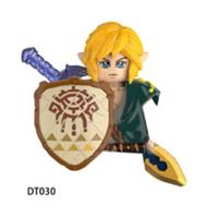 Custom LEGO Legend of Zelda Link Minifigure With Shield & Sword