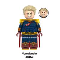 Custom LEGO The Boys Homelander Minifigure With Cape Superhero TV Figure