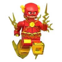 Custom LEGO The Flash Minifigure DC Speedster With Lightning Effects