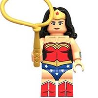 Custom LEGO DC Wonder Woman Minifigure With Golden Lasso Superhero