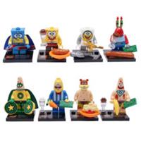 Custom LEGO SpongeBob Minifigure Bundle Patrick Mr Krabs Sandy Set x8 pcs