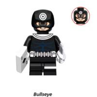 Custom LEGO Bullseye Minifigure Marvel Daredevil Villain With Knives