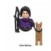 Custom LEGO Kate Bishop Minifigure Marvel Hawkeye With Dog & Bow